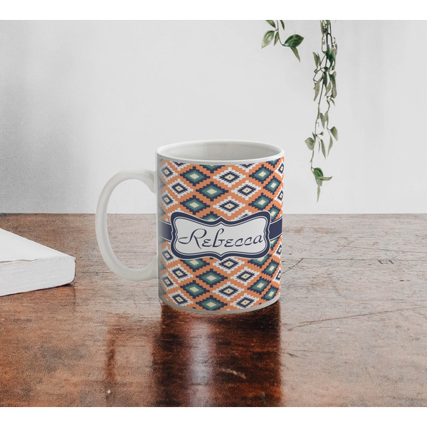 Tribal Personalized Coffee Mug - Lifestyle