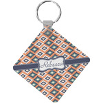 Tribal Diamond Plastic Keychain w/ Name or Text