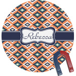 Tribal Round Fridge Magnet (Personalized)