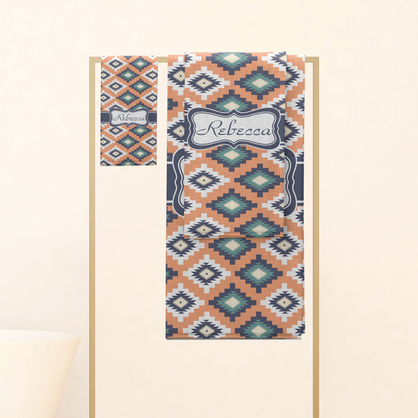 Tribal Personalized Towel Set