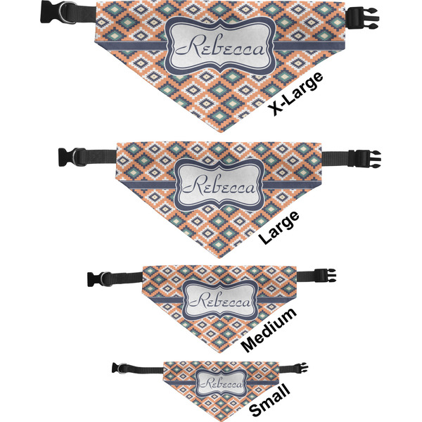 Tribal Pet Bandana Sizes