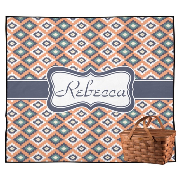 Custom Tribal Outdoor Picnic Blanket (Personalized)