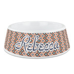 Tribal Plastic Dog Bowl - Medium (Personalized)
