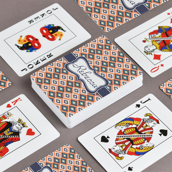 Tribal Playing Cards - Front & Back View