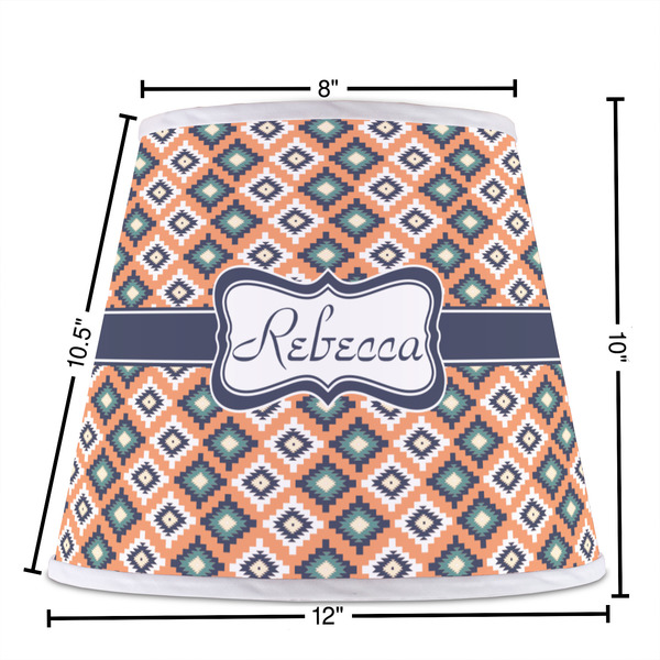 Tribal Poly Film Empire Lampshade - Dimensions