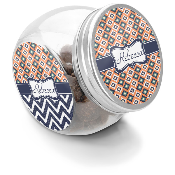 Custom Tribal Puppy Treat Jar (Personalized)