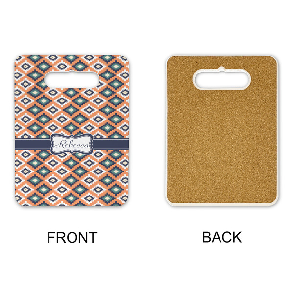 Tribal Rectangle Trivet with Handle - APPROVAL