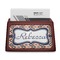 Tribal Red Mahogany Business Card Holder - Straight