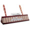Tribal Red Mahogany Nameplate with Business Card Holder (Personalized)