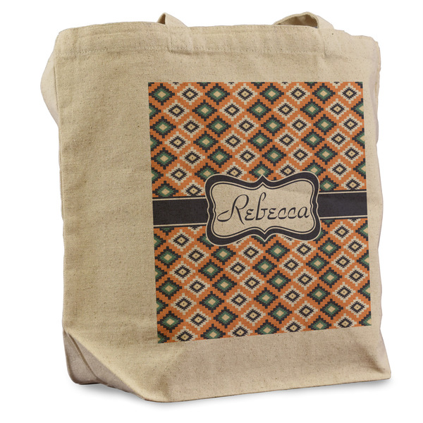 Custom Tribal Reusable Cotton Grocery Bag (Personalized)