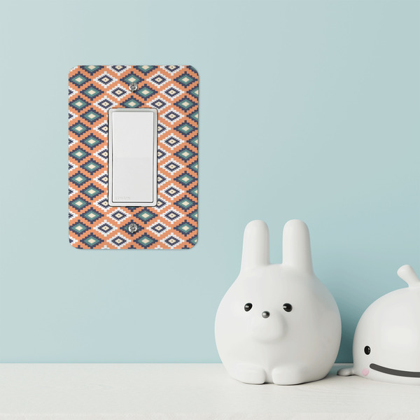 Tribal Rocker Light Switch Covers - Single - IN CONTEXT