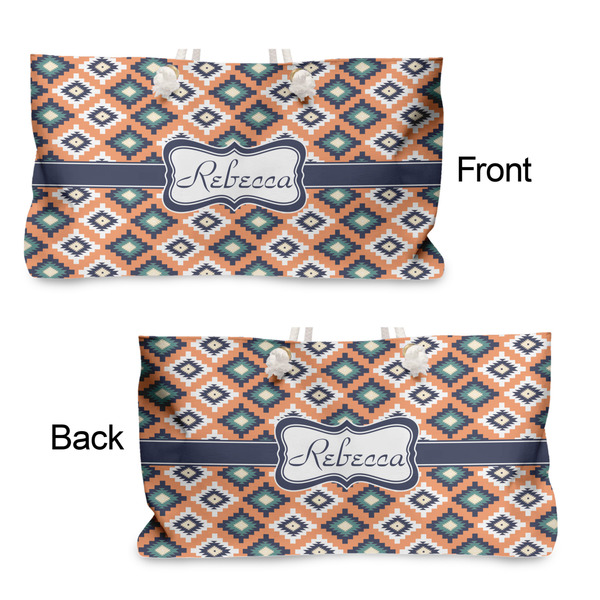 Tribal Large Rope Tote - From & Back View