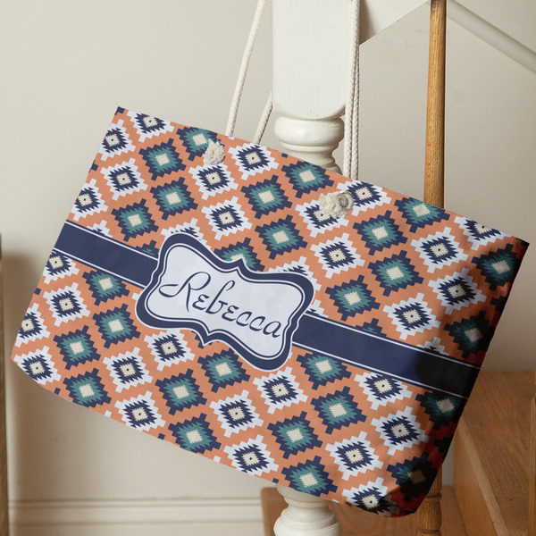 Tribal Large Rope Tote - Life Style