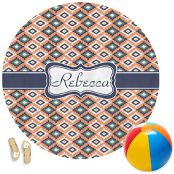 Tribal Round Beach Towel (Personalized)