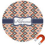 Tribal Round Car Magnet - 6" (Personalized)
