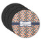 Tribal Round Rubber Backed Coasters - Set of 4 (Personalized)