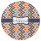 Tribal Round Rubber Backed Coaster (Personalized)