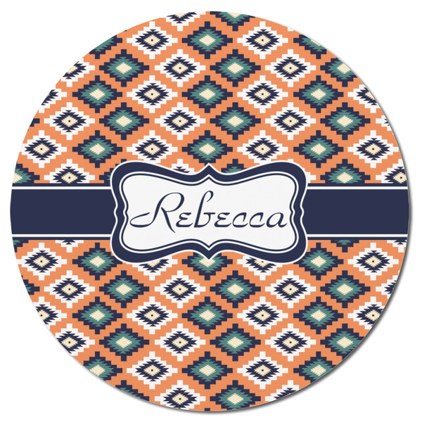 Tribal Round Fridge Magnet - FRONT