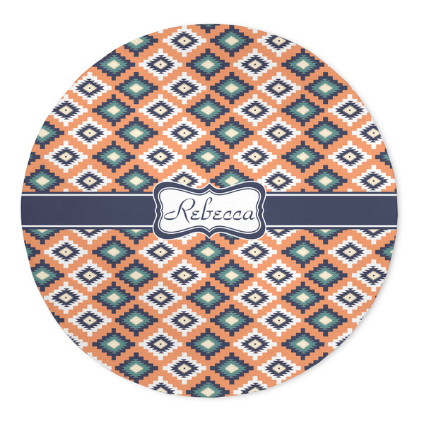 Custom Tribal 5' Round Indoor Area Rug (Personalized)