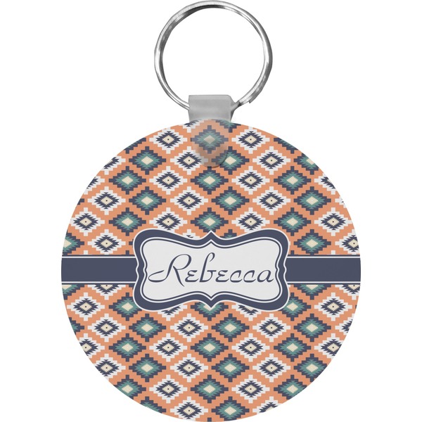 Tribal Round Keychain (Personalized)