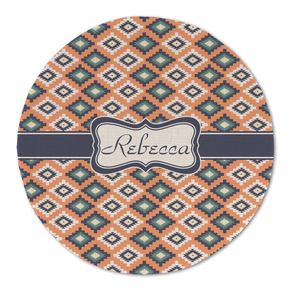Custom Tribal Round Linen Placemat (Personalized)