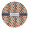 Tribal Round Linen Placemat (Personalized)