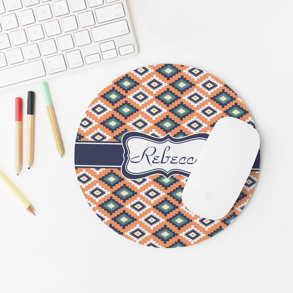 Tribal Round Mousepad - LIFESTYLE 2