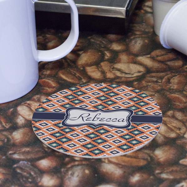 Tribal Round Paper Coaster - Front