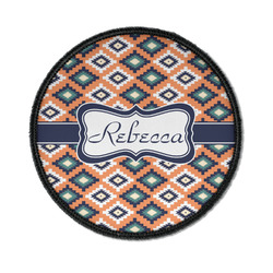 Tribal Iron On Round Patch w/ Name or Text