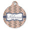 Tribal Round Pet ID Tag - Large - Front