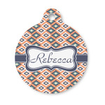 Tribal Round Pet ID Tag - Small (Personalized)