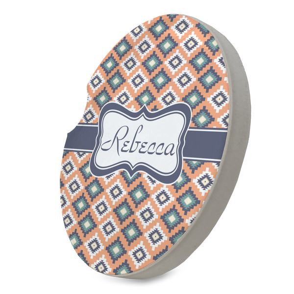 Tribal Sandstone Car Coaster - STANDING ANGLE