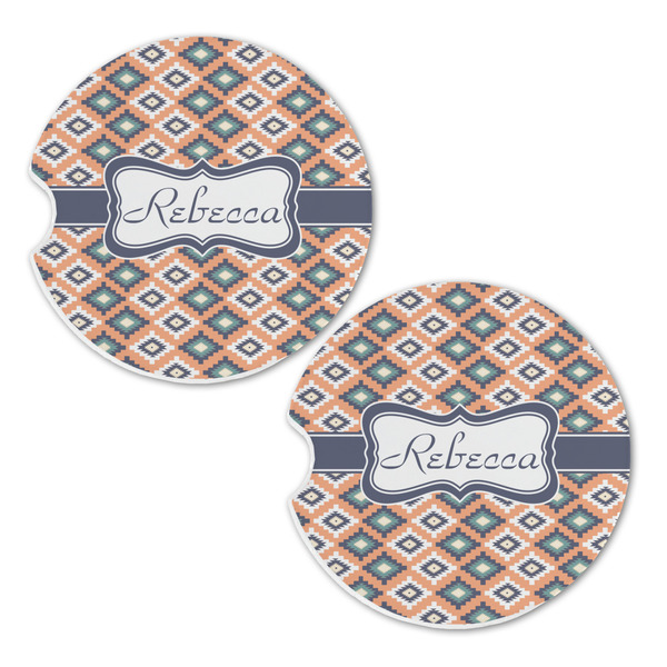 Tribal Sandstone Car Coasters - Set of 2