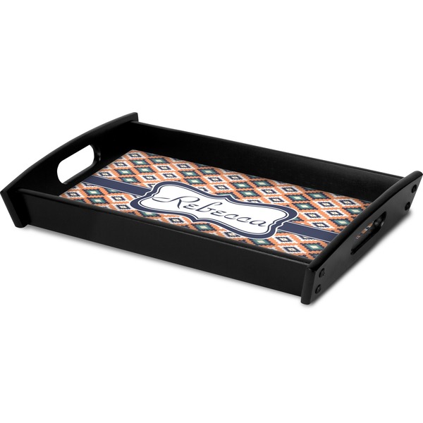 Tribal Serving Tray Black - Corner