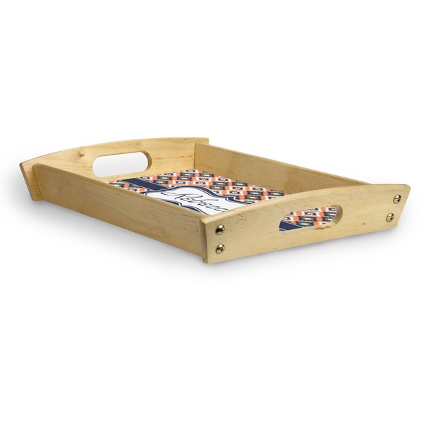 Tribal Serving Tray Wood Small - Corner