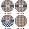 Tribal Set of Lunch / Dinner Plates (Approval)