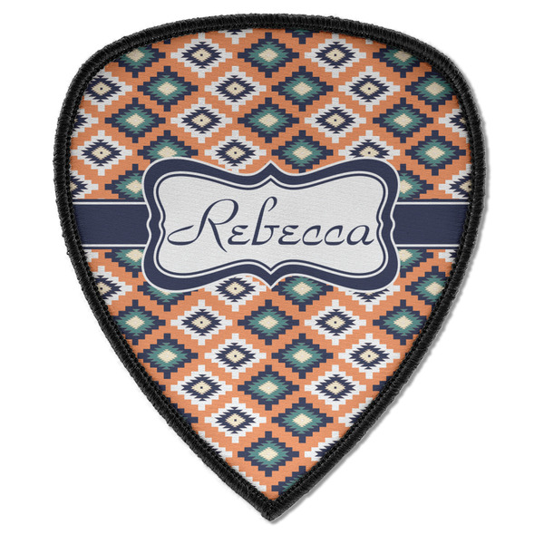 Custom Tribal Iron on Shield Patch A w/ Name or Text