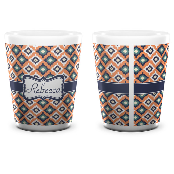 Tribal Shot Glass - White - APPROVAL