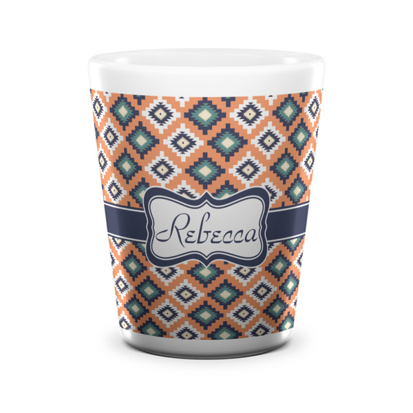 Tribal Shot Glass - White - FRONT