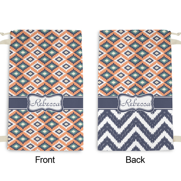 Tribal Small Laundry Bag - Front & Back View