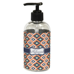 Tribal Plastic Soap / Lotion Dispenser (8 oz - Small - Black) (Personalized)