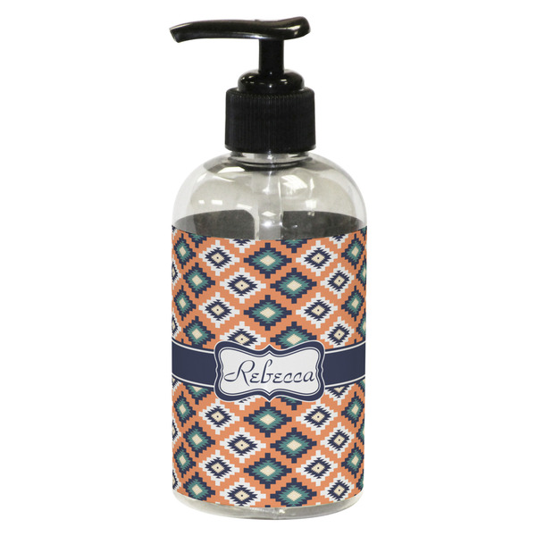 Custom Tribal Plastic Soap / Lotion Dispenser (8 oz - Small - Black) (Personalized)