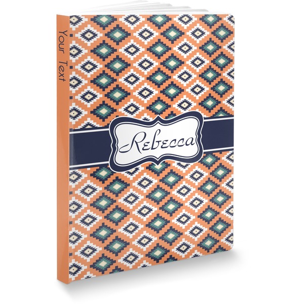 Custom Tribal Softbound Notebook - 5.75" x 8" (Personalized)