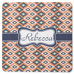 Tribal Square Rubber Backed Coaster (Personalized)