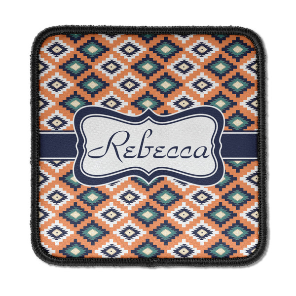 Custom Tribal Iron On Square Patch w/ Name or Text