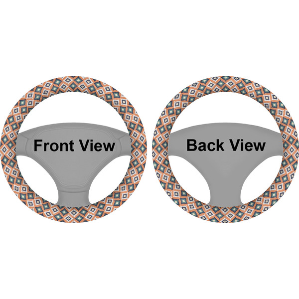Tribal Steering Wheel Cover- Front and Back