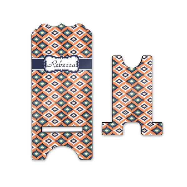 Tribal Stylized Phone Stand - Front & Back - Small