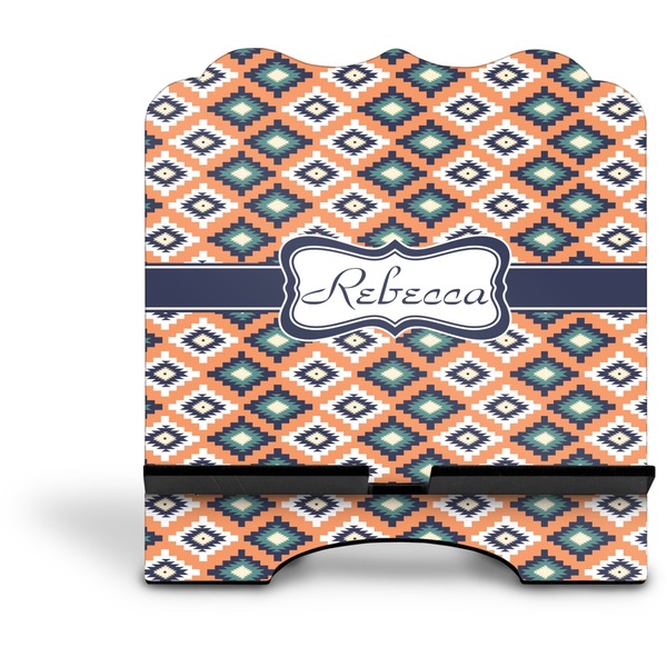 Tribal Stylized Tablet Stand - Front without iPad