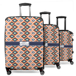 Tribal 3 Piece Luggage Set - 20" Carry On, 24" Medium Checked, 28" Large Checked (Personalized)