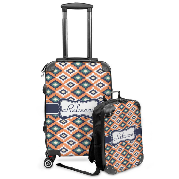 Custom Tribal Kids 2-Piece Luggage Set - Suitcase & Backpack (Personalized)
